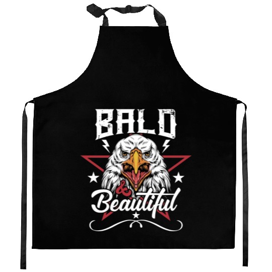 Bald and Beautiful Kitchen Aprons
