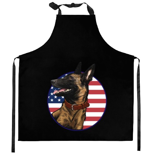 Belgian Malinois Dog Lover Dog Owner US American F Kitchen Aprons