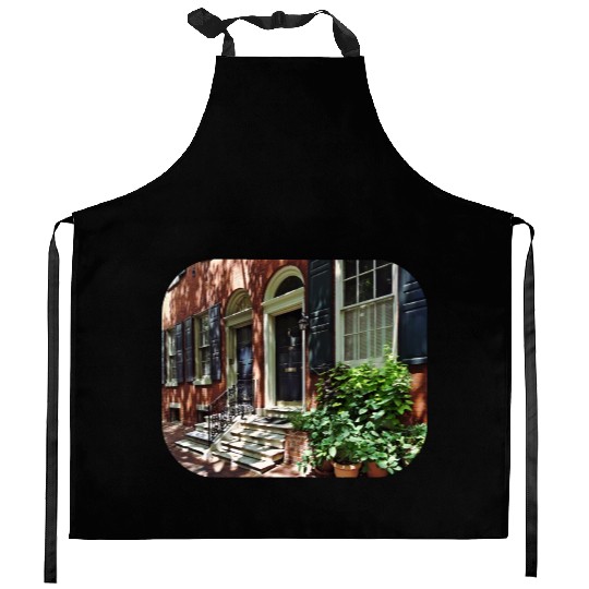 Philadelphia PA - Street in Society Hill Kitchen Aprons