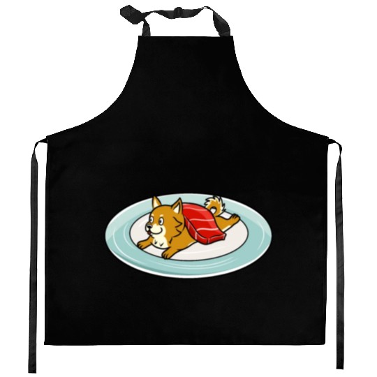 Shiba Inu Nigiri Sushi Kitchen Aprons