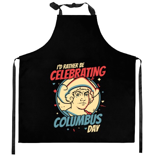 Columbus Day 1492 Kitchen Aprons