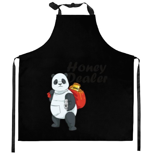Honey Dealer Farmer Beekeeper Bees Panda Kitchen Aprons