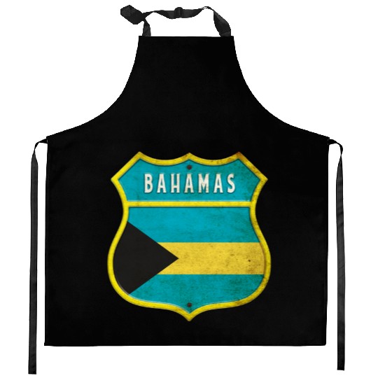 Bahamas coat of arms flag design Kitchen Aprons