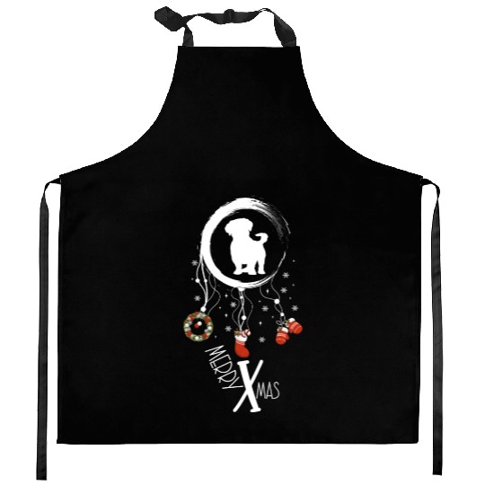 dog dreamcatcher Christmas Shih Tzu Kitchen Aprons
