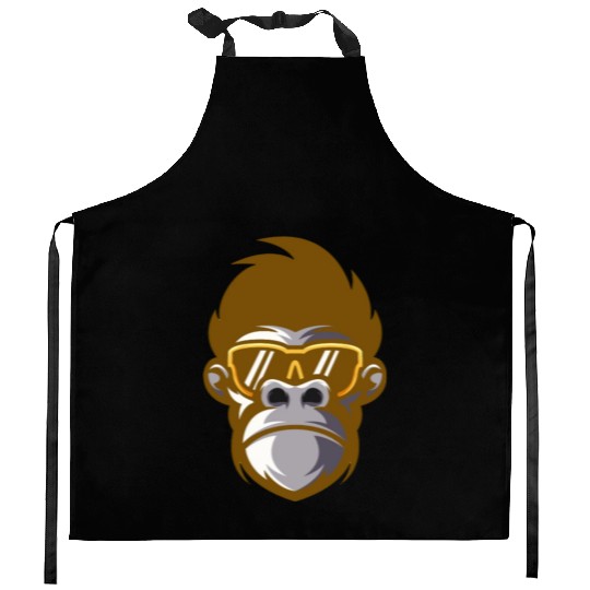 monkey face Kitchen Aprons