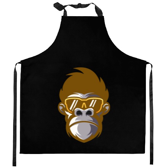 monkey face Kitchen Aprons