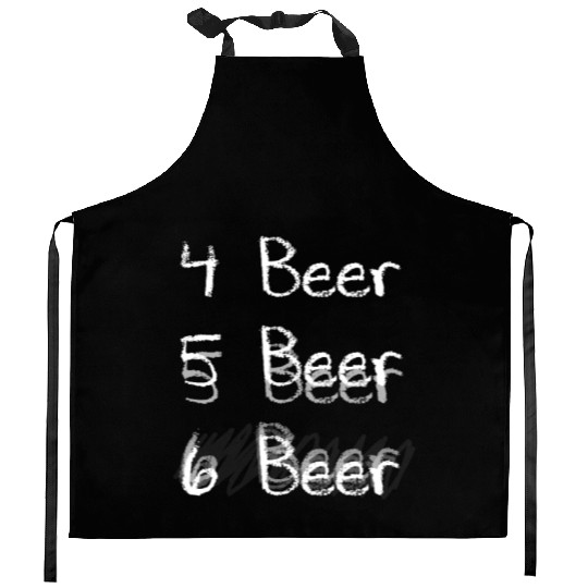 Funny beer alcohol party saying Kitchen Aprons