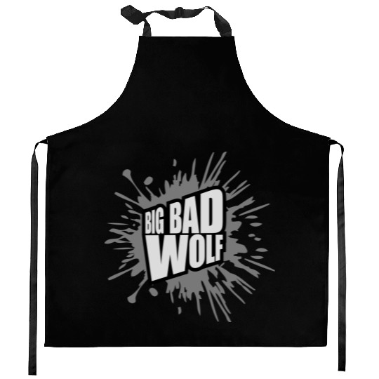 big bad wolf quote Kitchen Aprons