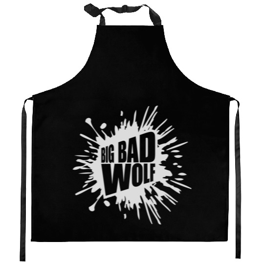 big bad wolf quote Kitchen Aprons