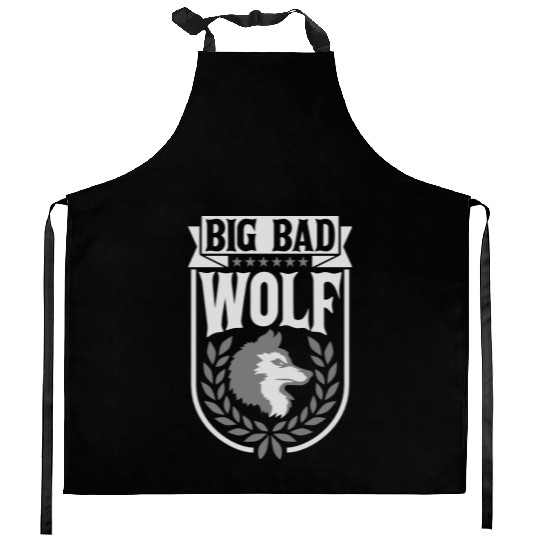 big bad wolf quote Kitchen Aprons