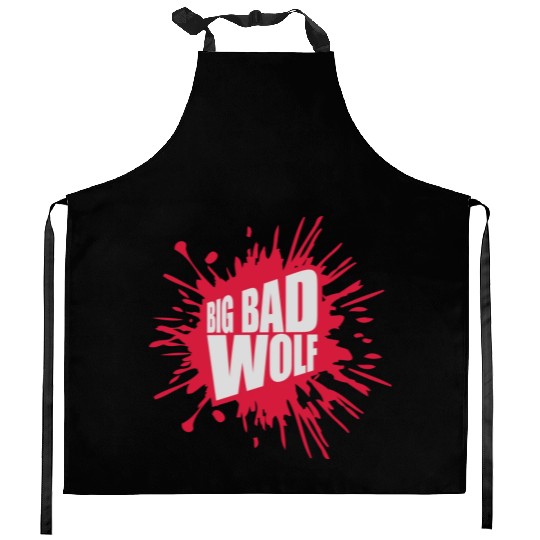 big bad wolf quote Kitchen Aprons