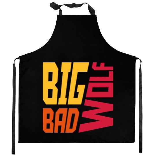 big bad wolf quote Kitchen Aprons