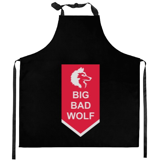 big bad wolf quote Kitchen Aprons