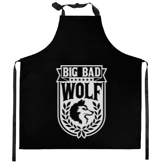 big bad wolf quote Kitchen Aprons
