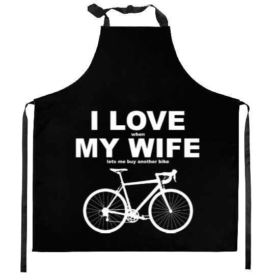 I LOVE MY WIFE Essential Kitchen Aprons
