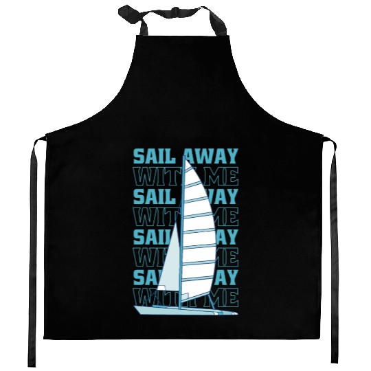 Sail together boat sailing sea Sail together boat Kitchen Aprons