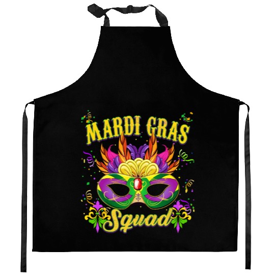 Mardi Gras Festival Celebration - Mardi Gras Squad Kitchen Aprons