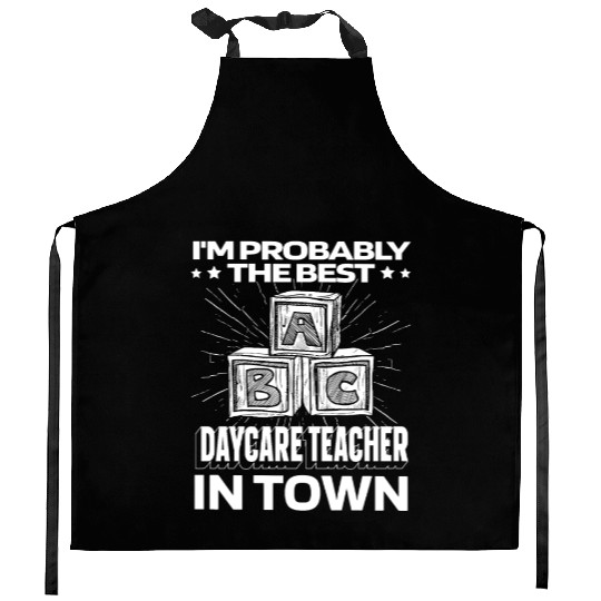 Daycare Teacher Funny Kitchen Aprons