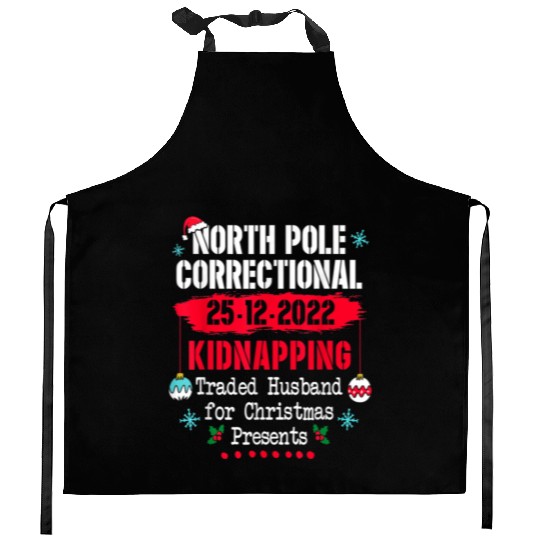 North Pole Correctional Kidnapping Traded Husband Kitchen Aprons