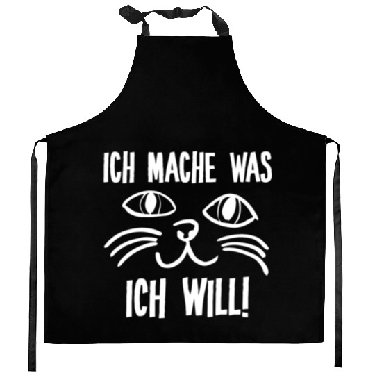 I Do What I Want Cat Mom Lady Pet Lover Gift Idea Kitchen Aprons