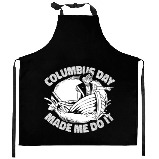 Columbus Day 1492 Kitchen Aprons
