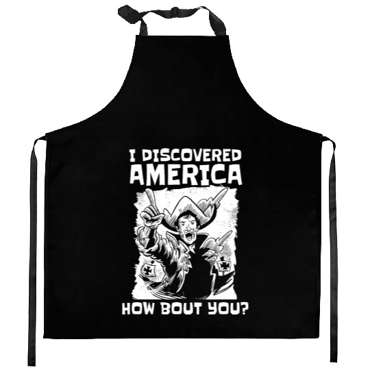 Columbus Day 1492 Kitchen Aprons