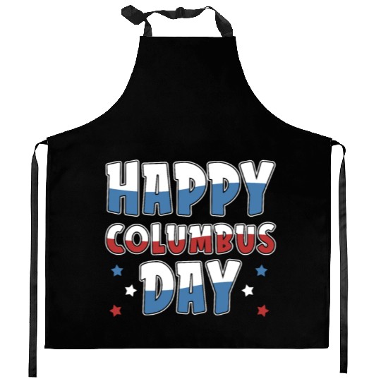 Columbus Day 1492 Kitchen Aprons