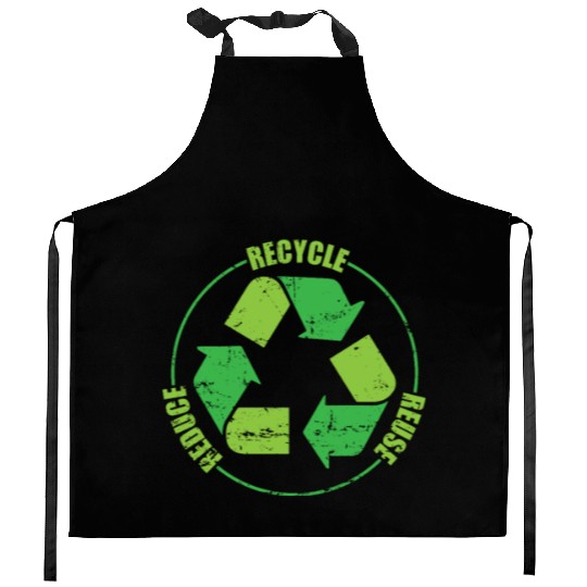 Recycle Nature Environment Planet Earth Kitchen Aprons