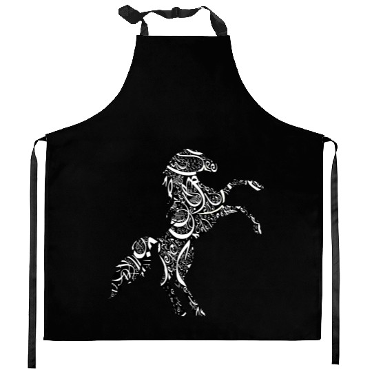 Horse Remembrance - horse art Kitchen Aprons