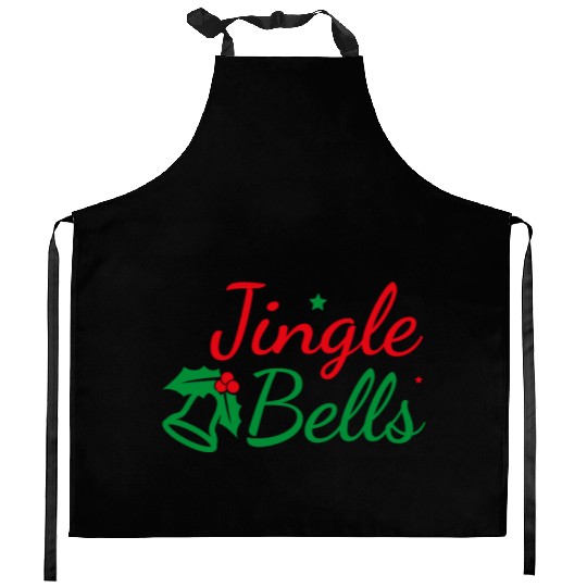 Jingle Bells - Marry Christmas Kitchen Aprons