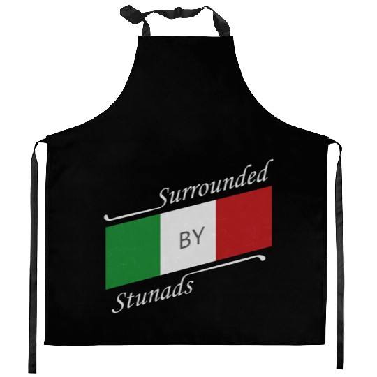 Surrounded by stunads Italy Flag Design Kitchen Aprons