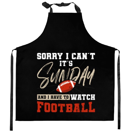 American Football Sunday Football Player Sport Fan Kitchen Aprons