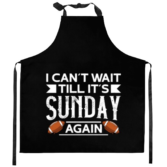 American Football Sunday Football Player Sport Fan Kitchen Aprons