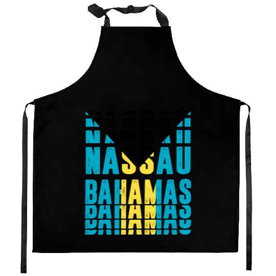 Nassau Bahamas flag design Kitchen Aprons
