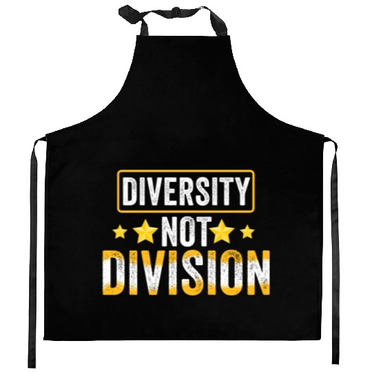 Diversity not Division Peace Love Inclusionn Human Kitchen Aprons