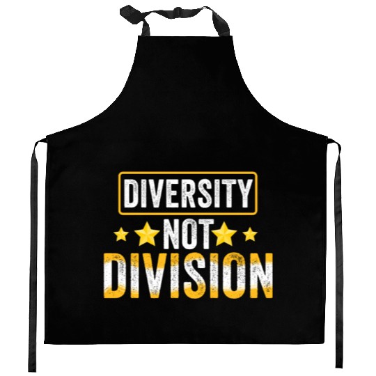 Diversity not Division Peace Love Inclusionn Human Kitchen Aprons