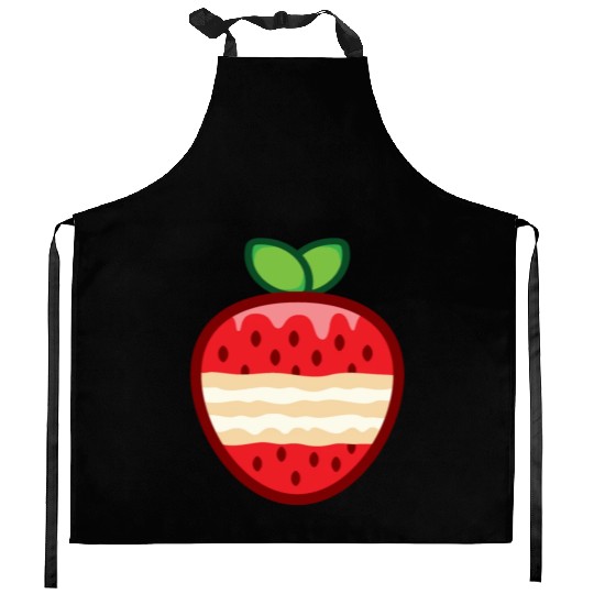 strawberry shortcake funny Kitchen Aprons