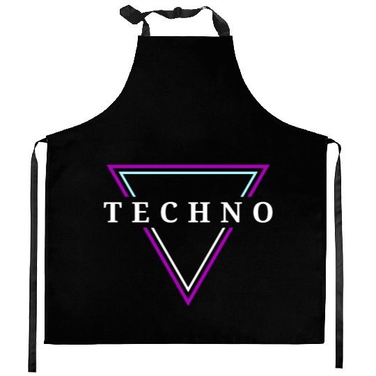 Techno House Party EDM Festival Goa Electro Rave Kitchen Aprons