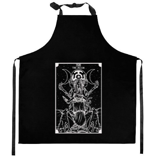 Hecate Triple Moon Goddess Witch Hekate Wheel Taro Kitchen Aprons