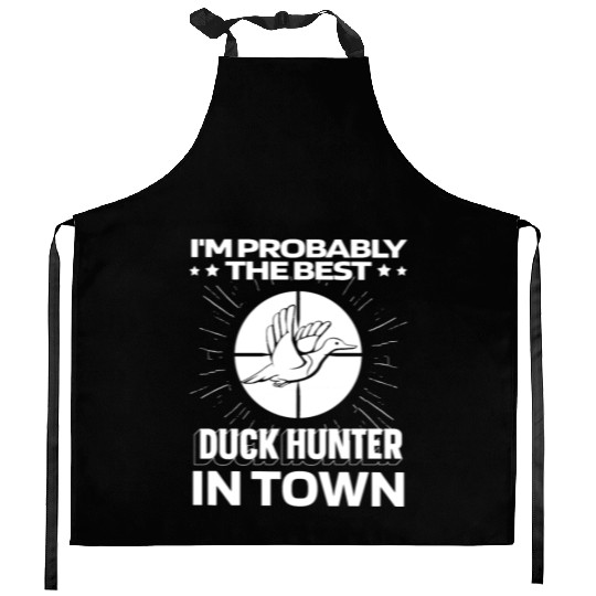 Duck Hunting Funny Kitchen Aprons