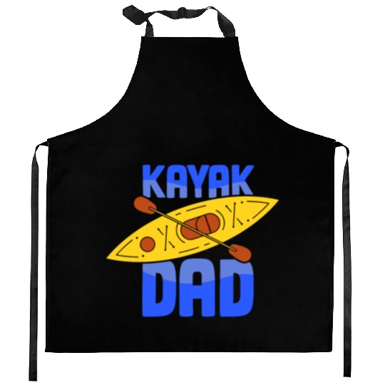 Kayak Dad Kayakist Kayaking Hobby Lover Kitchen Aprons