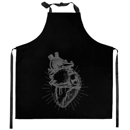 Heart anatomy Kitchen Aprons design