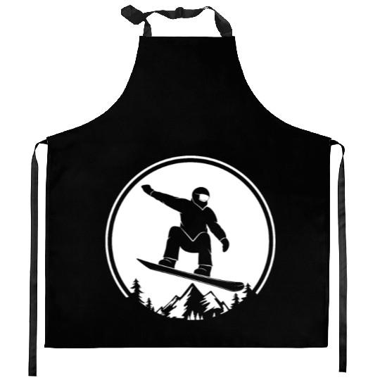 Snowboarding Snowboarder Snowboard Kitchen Aprons