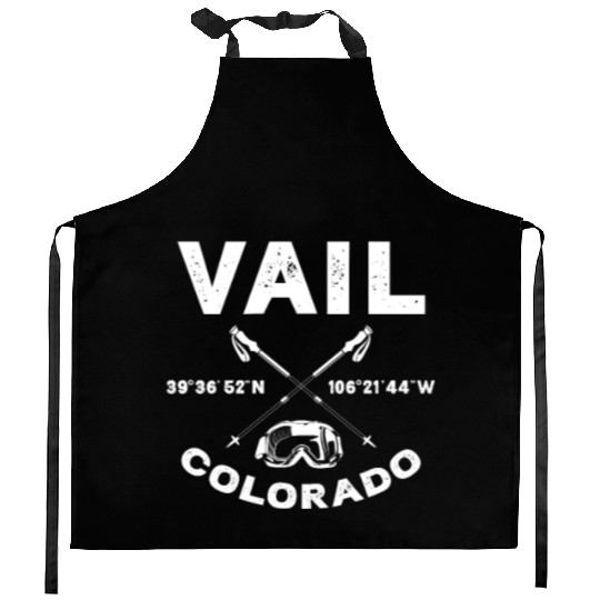 Vail Colorado, Skiing Kitchen Aprons