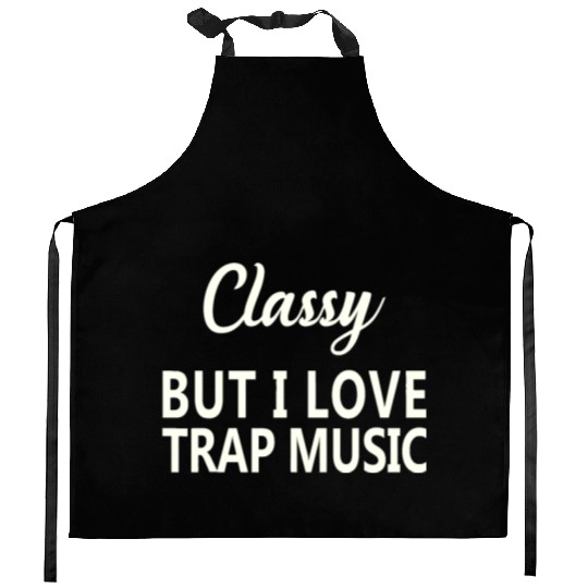 Music Funny Rap Hip Hop Techno R&Bpuzzlei love pol Kitchen Aprons