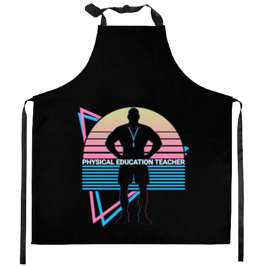 Physical Education Teacher PE Teacher Retro Kitchen Aprons
