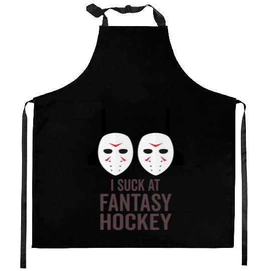I Suck At Fantasy Hockey Kitchen Aprons