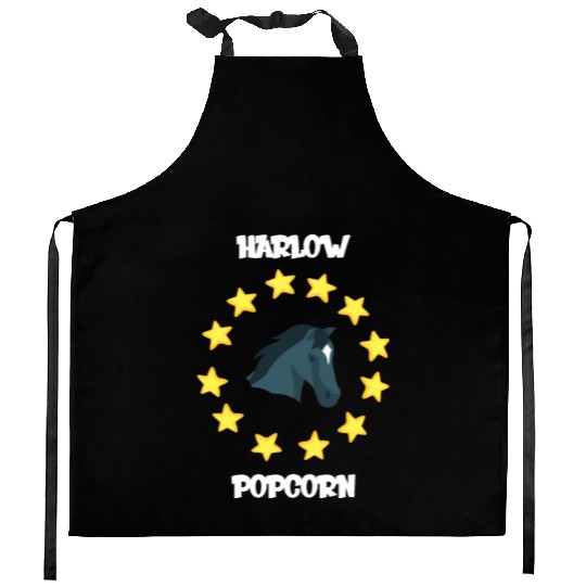 Harlow And Popcorn Merch Popcorn The Pony Kitchen Aprons