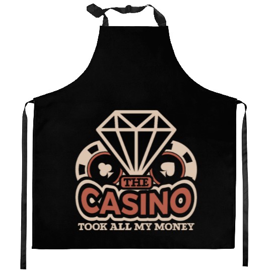 Poker Casino Poker Player Gambling Roulette Kitchen Aprons