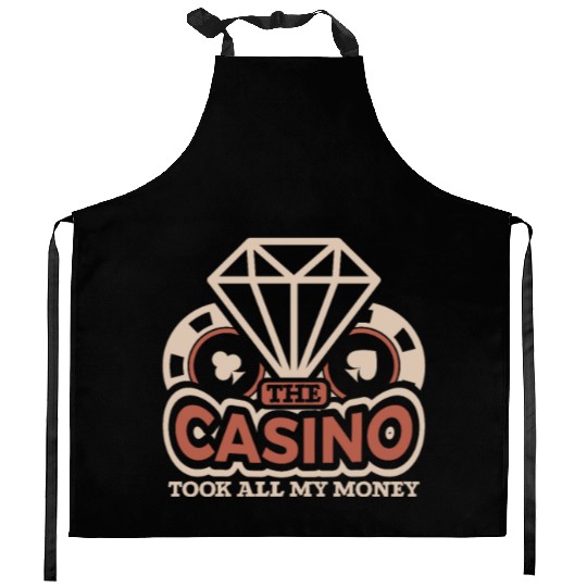 Poker Casino Poker Player Gambling Roulette Kitchen Aprons